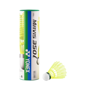 Yonex Mavis 350i  Nylon Shuttlecock Green Cap (Pack of 6)