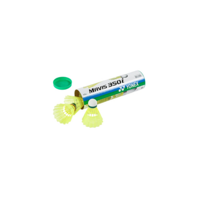 Yonex Mavis 350i  Nylon Shuttlecock Green Cap (Pack of 6) - Image 3